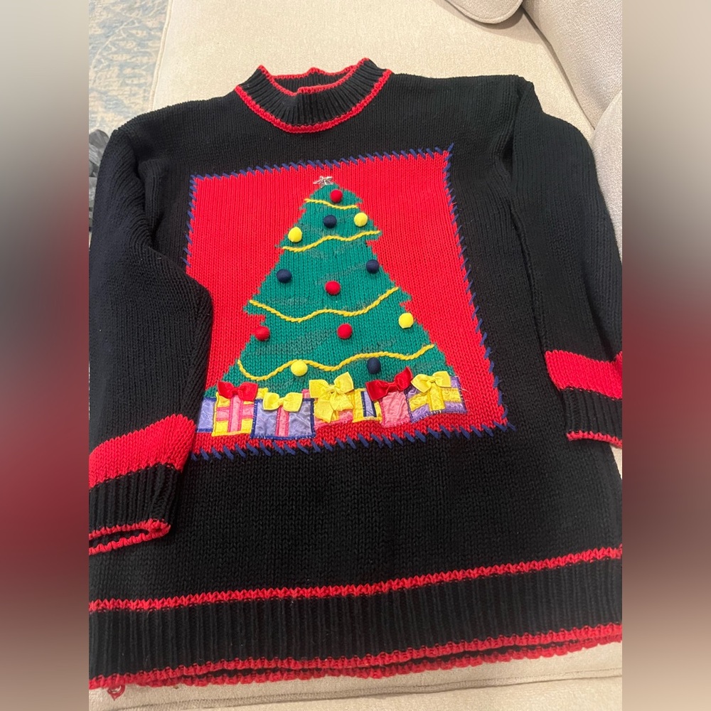 Vintage ugly Christmas sweater women’s size medium